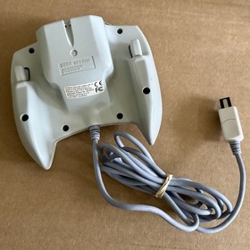 Sega Dreamcast Console System & Crazy Taxi Game (Disc Only) & Cables WORKS GREAT