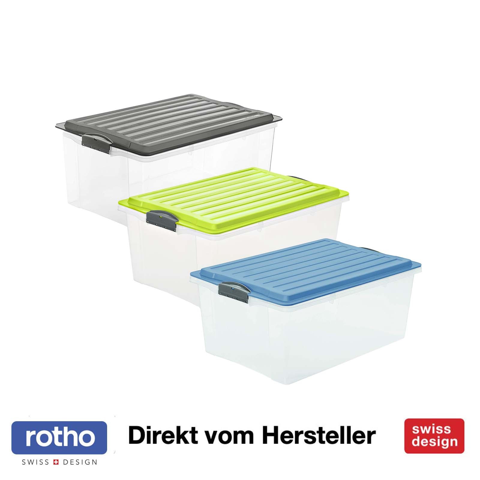 Rotho Einkaufsbox Lagerkiste Sortierbox Truhe Sammelkiste Plastikkorb Box