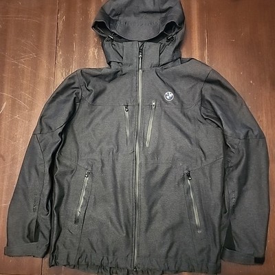 BMW Embroidered Stormtech Matrix System Jacket W/ Hood Men's L Gray Outer Lining
