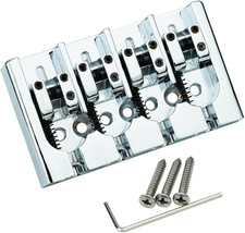 Bass Bridge String Spacing 16.5Mm, Zinc Alloy 4 String a Style Bridge GB407, Ch