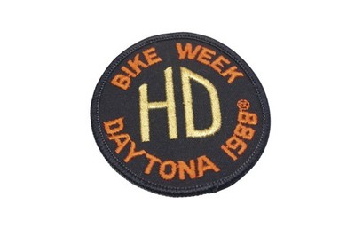 New OEM Harley Davidson MS024-13 1988 Daytona Bike Week' Iron On Patch NOS