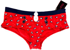 La Senza Bikini Bottoms UK 10 RED BNWT