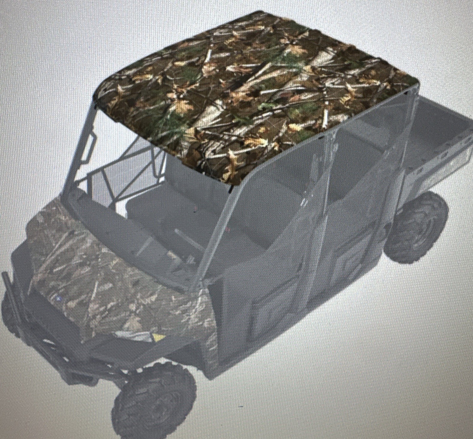 Premium Roof Crew Poly Polaris Pursuit Camo 2883277 15 RANGER CREW 900 1000