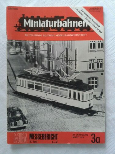 Maqueta de revista ferroviaria Miniaturbahnen 1978, informe de feria MIBA 2. Pieza  - Imagen 1 de 2
