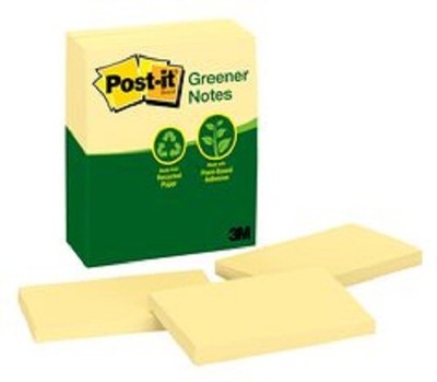 3M - 7100244581 - Post-it Notes 655-RP 3 in x 5 in (76 mm x 127 mm) (12EA)