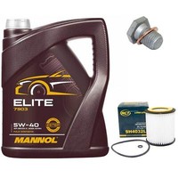 MotoröL Set 5W40 5 Liter + ÖLfilter + ÖLablassschraube FüR Bmw 3Er 5Er X3 X1 4Er