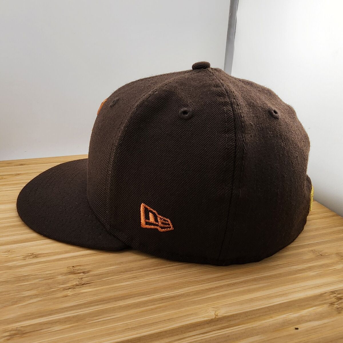 Seattle Mariners Hat Cap Fitted, Brown w/Copper Logo, New