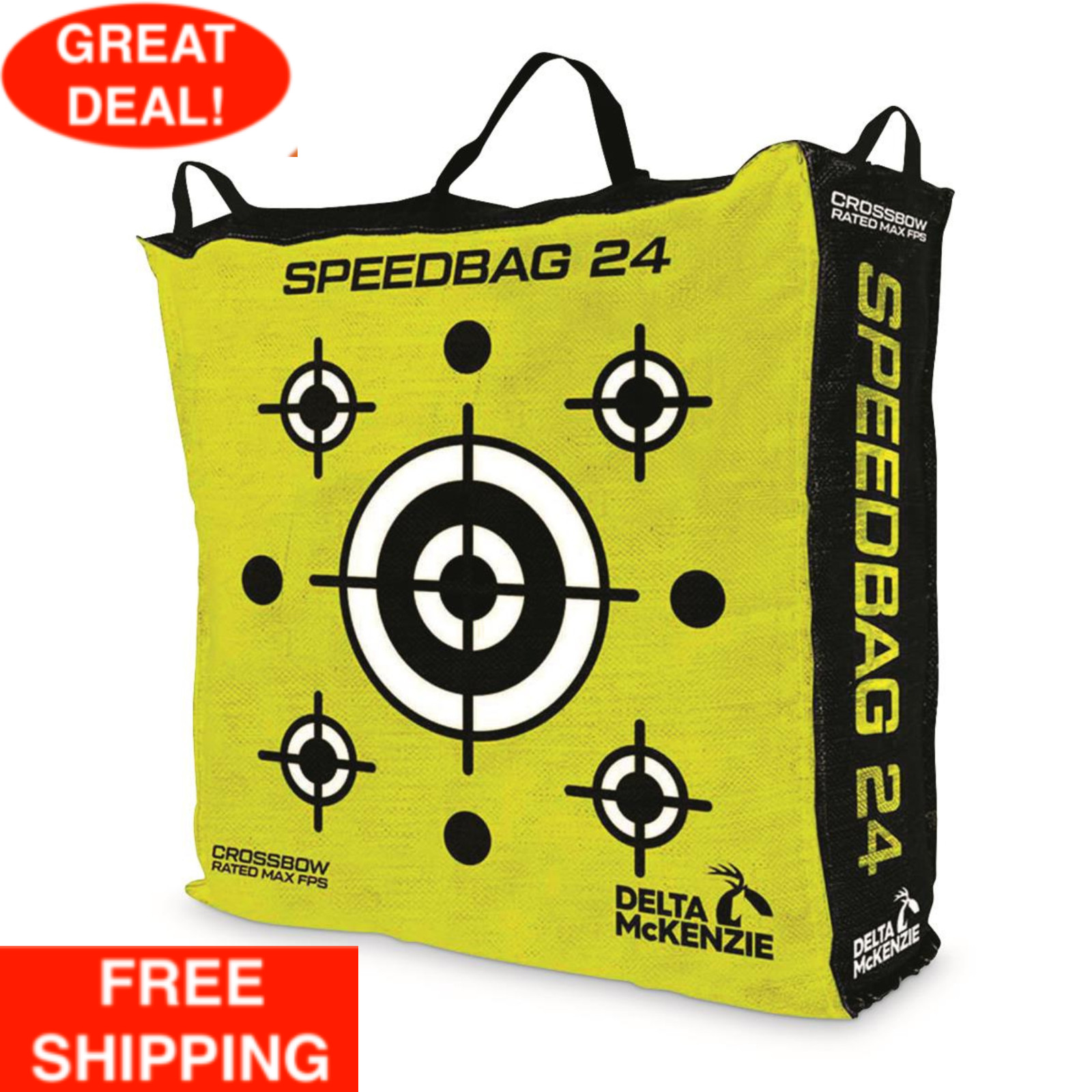Delta McKenzie Speedbag 24" Archery Bag Target 2 Shootable Sides Hanging Loops