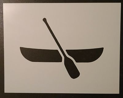 Row Boat Rowboat Paddle Canoe 11'' x 8.5'' Custom Stencil FAST FREE SHIPPING