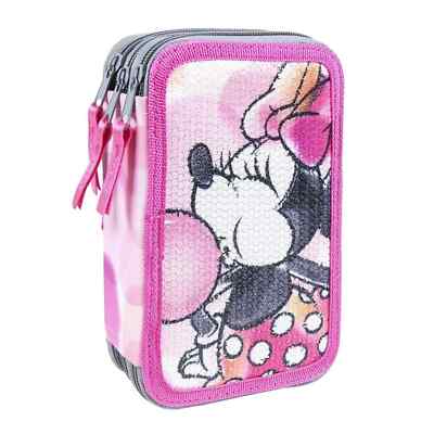 Offizielles Disney Minnie Schulmäppchen Borsello Farben Giotto 3 Fächer 4324