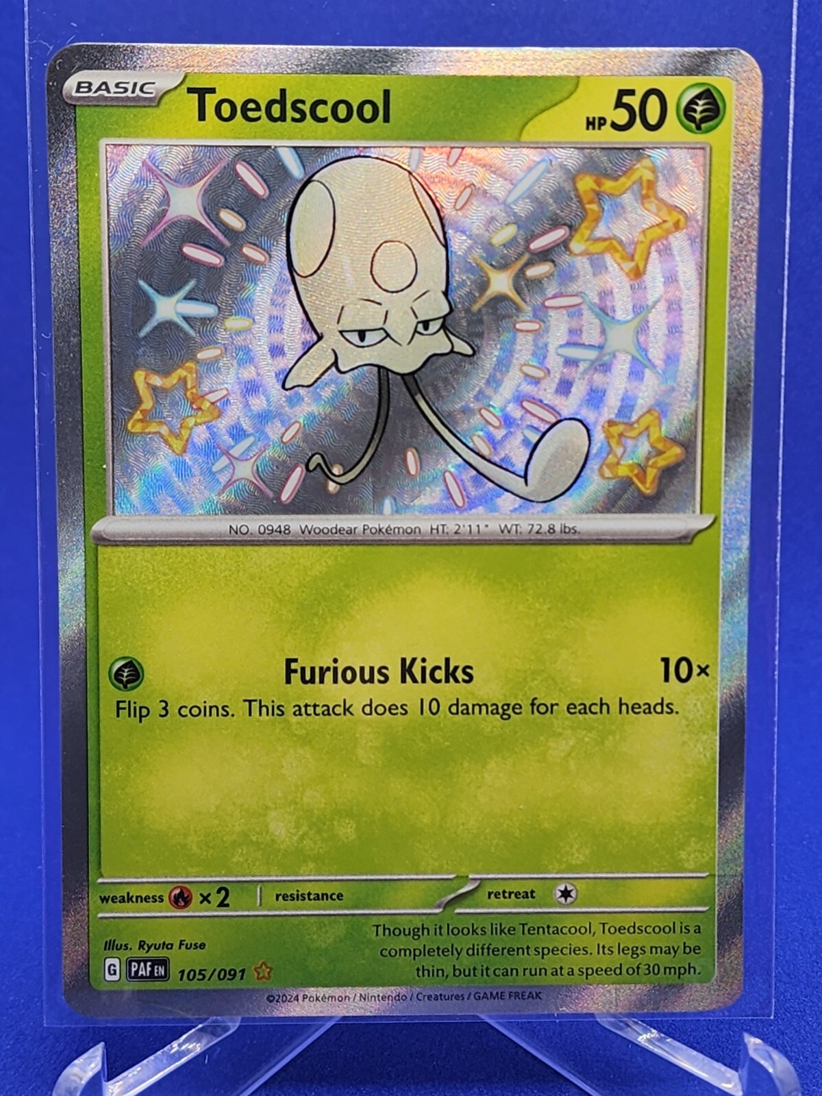 Toedscool 105/091 Sv: Pokemon Paldean Fates Holo