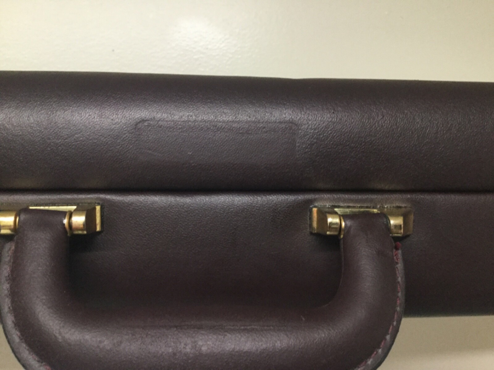 Samsonite Brown Leather Briefcase Combination Lock Gem