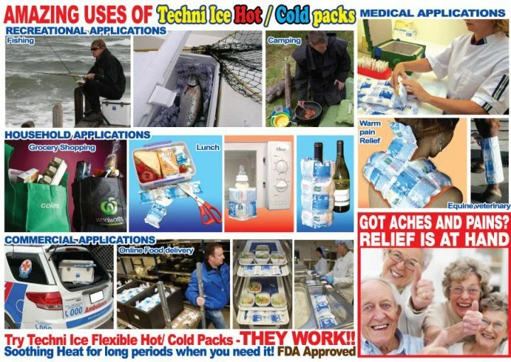Techni Ice Heavy Duty Reusable Dry Ice/Gel packs (6 packs) - Australian Made - image 3 of 3