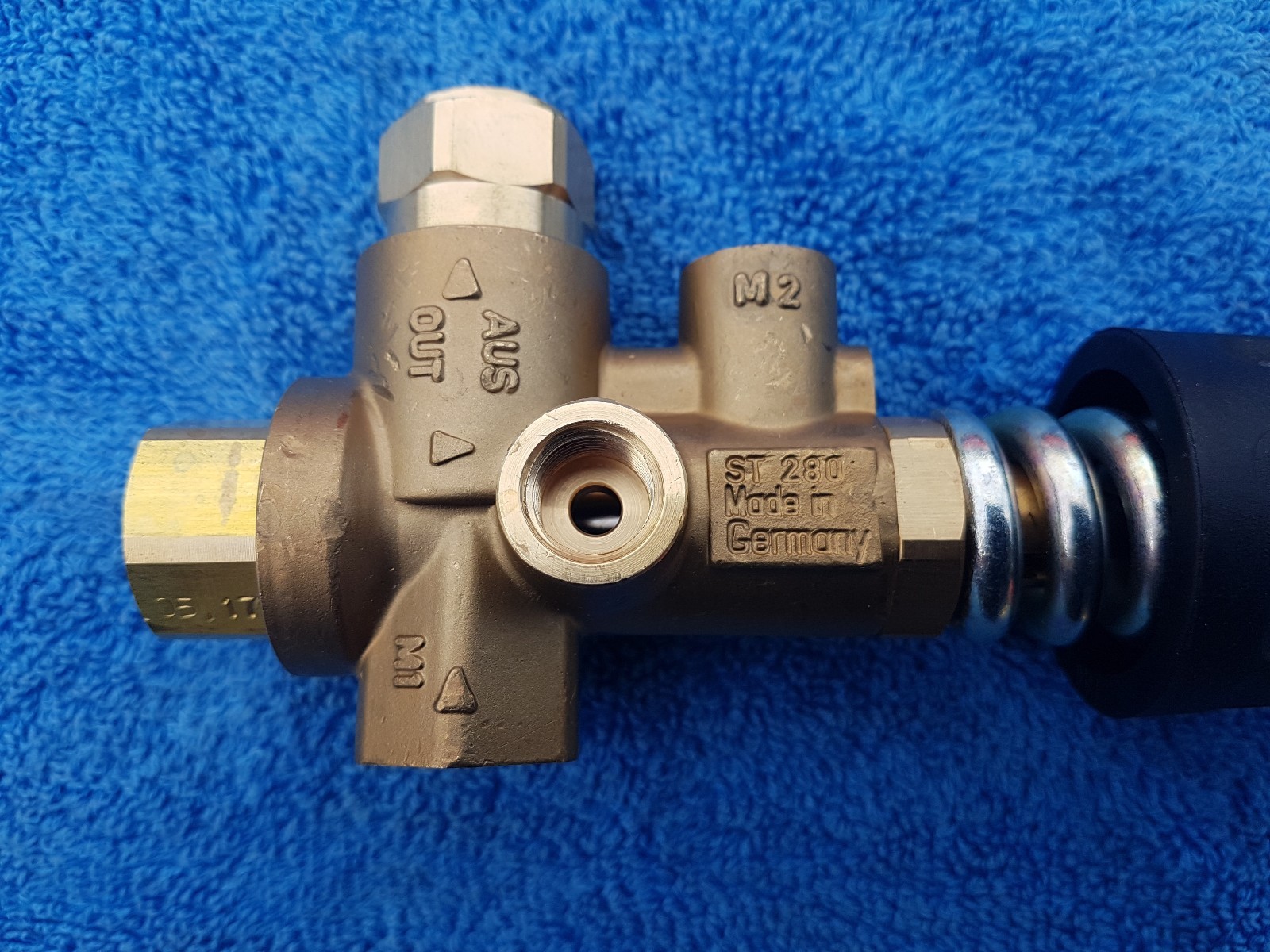 PRESSURE WASHER BYPASS VALVE UNLOADER SUTTNER ST280 250 BAR 30 LTRS MIN