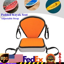 Adjustable Padded Kayak Seat Portable Cushion Seat W/ Backrest Fishing Boat Seat
