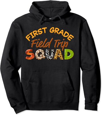 First Grade Students School Zoo Field Trip Squad Unisex Hooded Sweatshirt