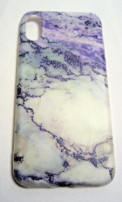 Fits iPhone X Soft TPU Cover Marble Pattern, 2 Screen Protectors, Free Shipping!
