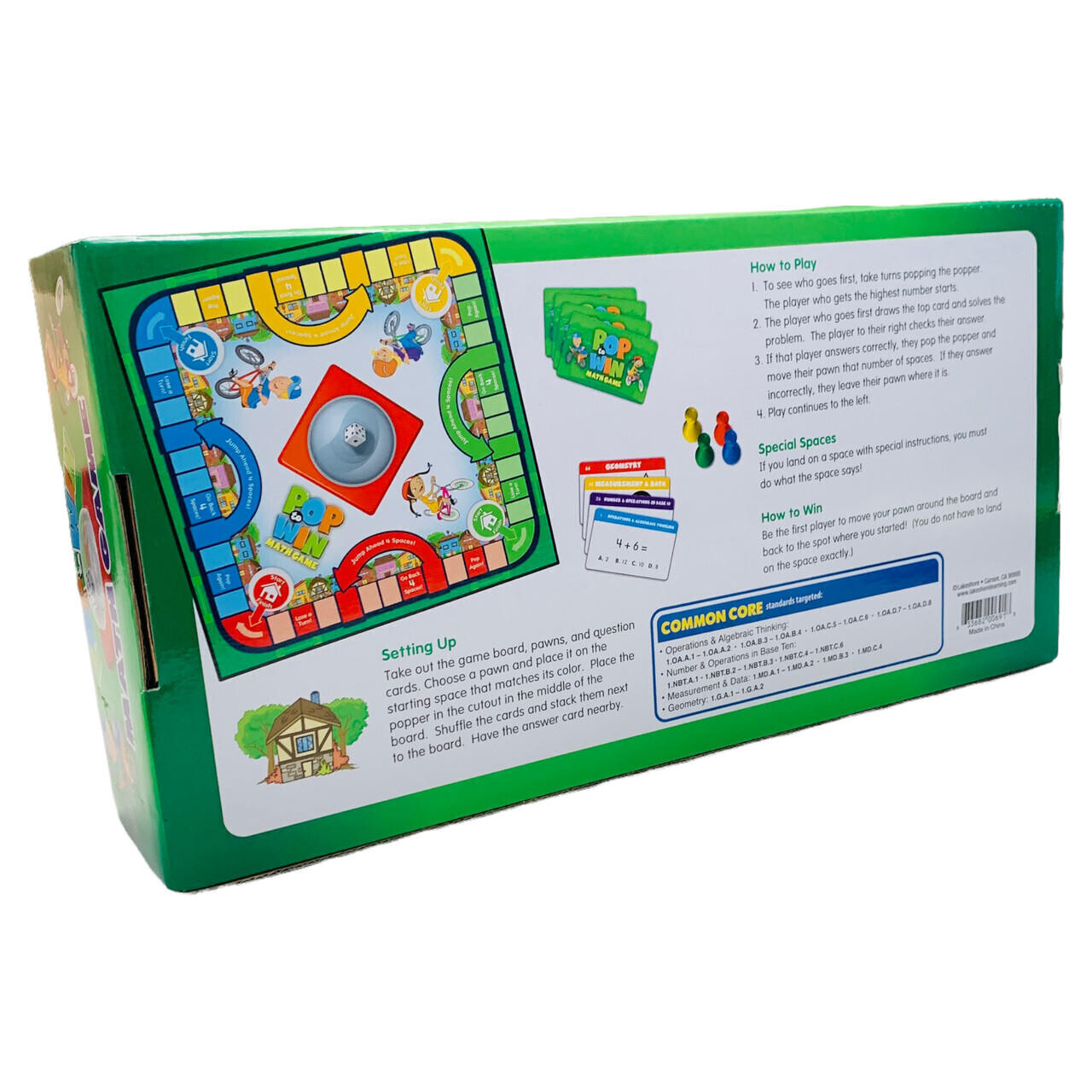 Lakeshore Pop to Win Common Core Math Board Game Grade 5 Home