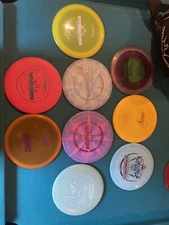 disc golf discs lot and bag