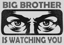 Big Brother is Watching You Black/White POSTER PICTURE PHOTO PRINT BANNER 14750