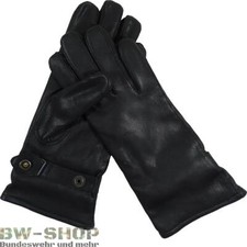 ORIGINAL BUNDESWEHR LEDERHANDSCHUHE WINTER NEU GEFÜTTERT SCHWARZ NATO HANDSCHUHE