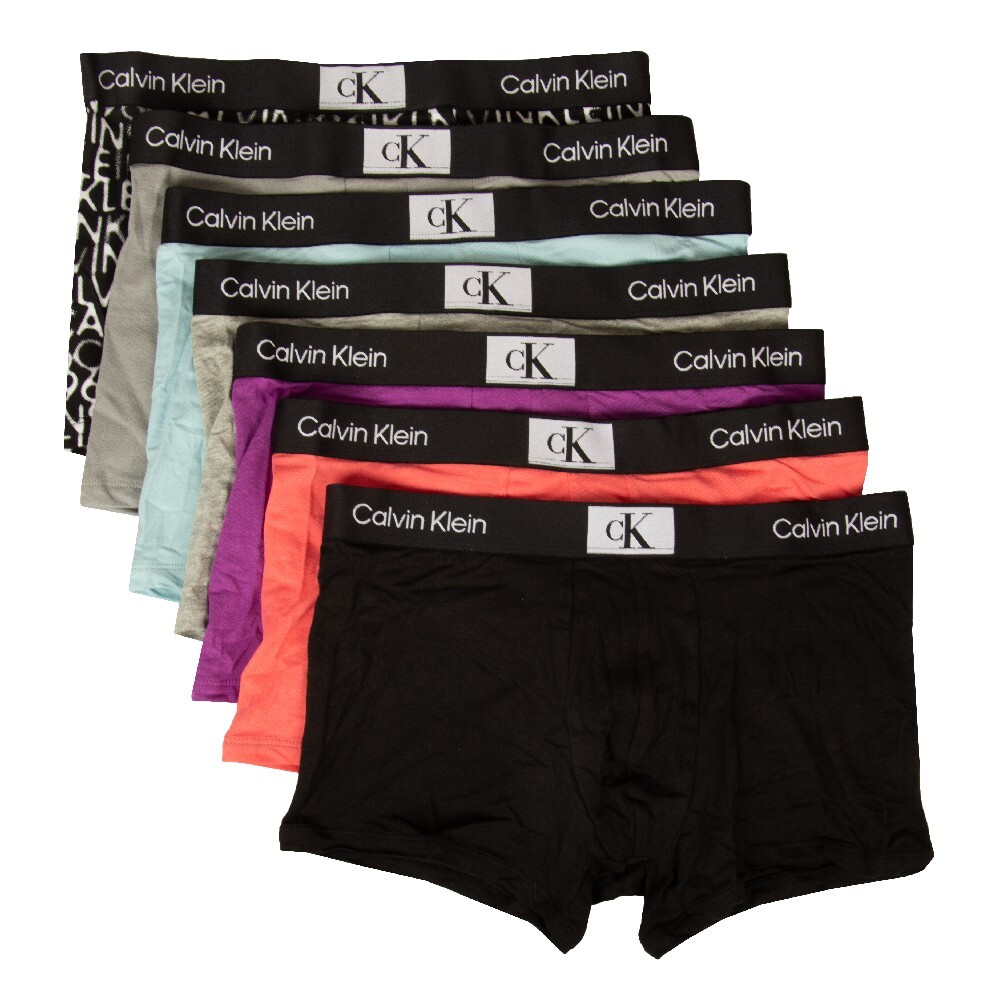 Boxer uomo CK CALVIN KLEIN confezione 7 pezzi elastico a vista cotone elasticizz