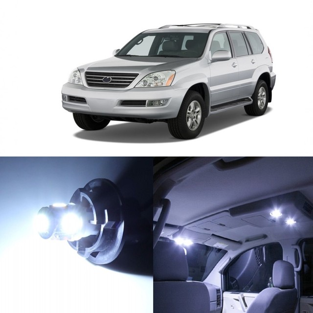 16 x White LED Interior Lights Package For 2003 2009 Lexus GX470