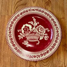 LIMOGES~PIERRE FREY~PANIERS FLEURIS~RED~10 DI...