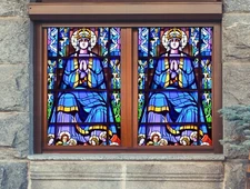 3D King A277 Window Film Print Sticker Cling Stained Glass UV Sinsin