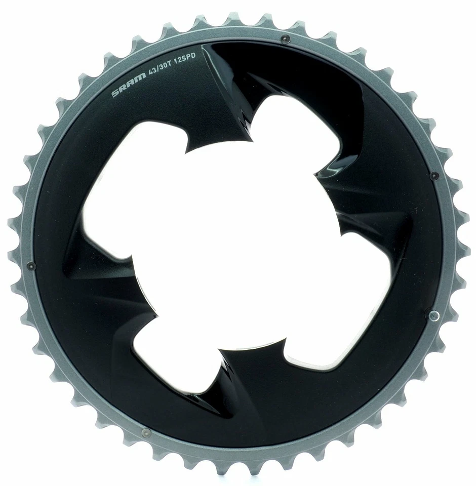 SRAM Force AXS 43T+30T Chainring Spider Set Compatible with 8 bolts CrankArm - Image 2 of 4