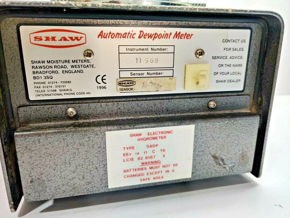 Shaw 2024 dewpoint meter