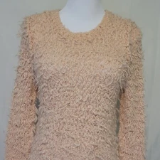 Free People September Song Blush Pink Wmn's Medium Pullover Fuzzy Soft Sweater