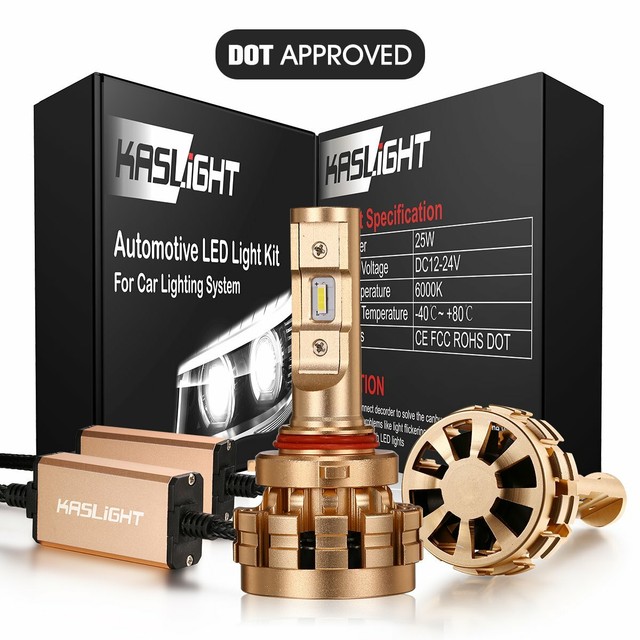DOT approved Automotive H7 Headlight Bulbs LED Light Kit 6000K