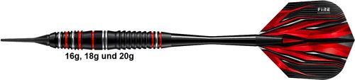 HARROWS Softdarts Fire High Grade Alloy Darts - Dart Set - Bild 3 von 3