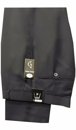 MENS TROUSERS CASUAL FORMAL OFFICE WORK SCHOOL - Picture 7 of 8