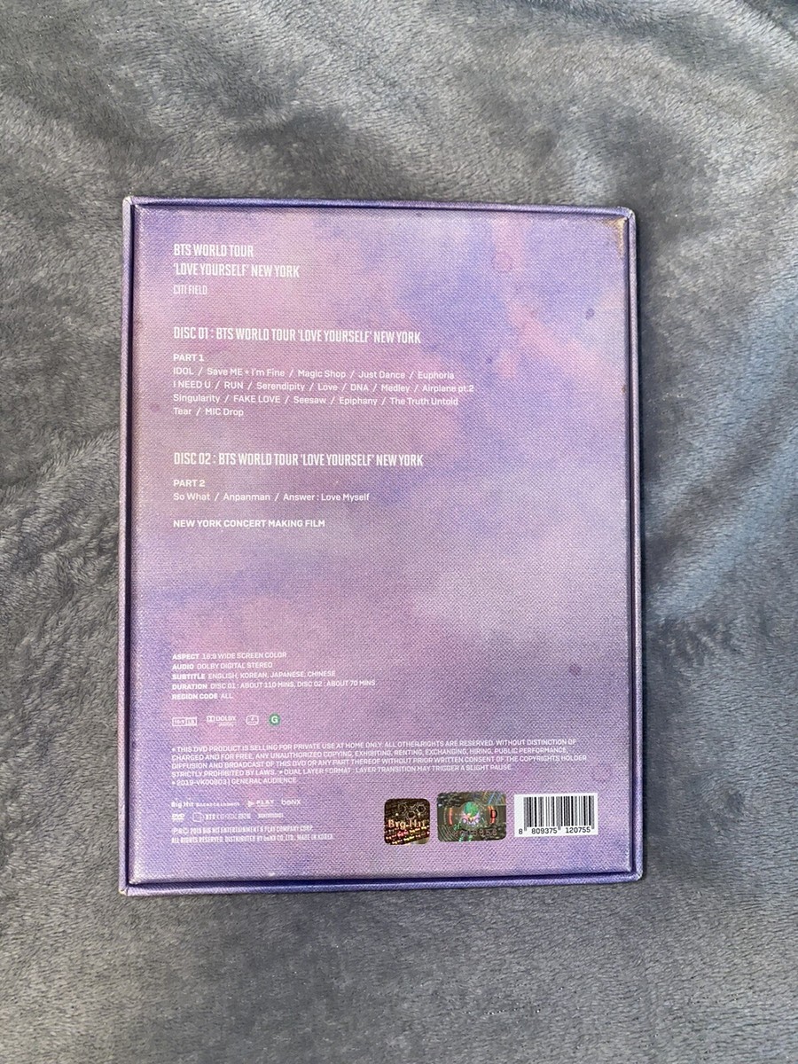BTS Official Love Yourself Tour: New York DVD Set RARE | eBay BTS Official Love Yourself Tour: New York DVD Set RARE | eBay