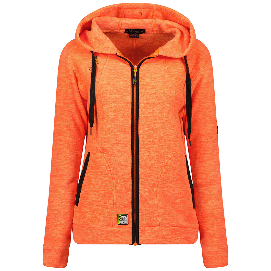 Geographical Norway Mujer Sudadera Transición Chaqueta Exterior Capucha Cárdigan