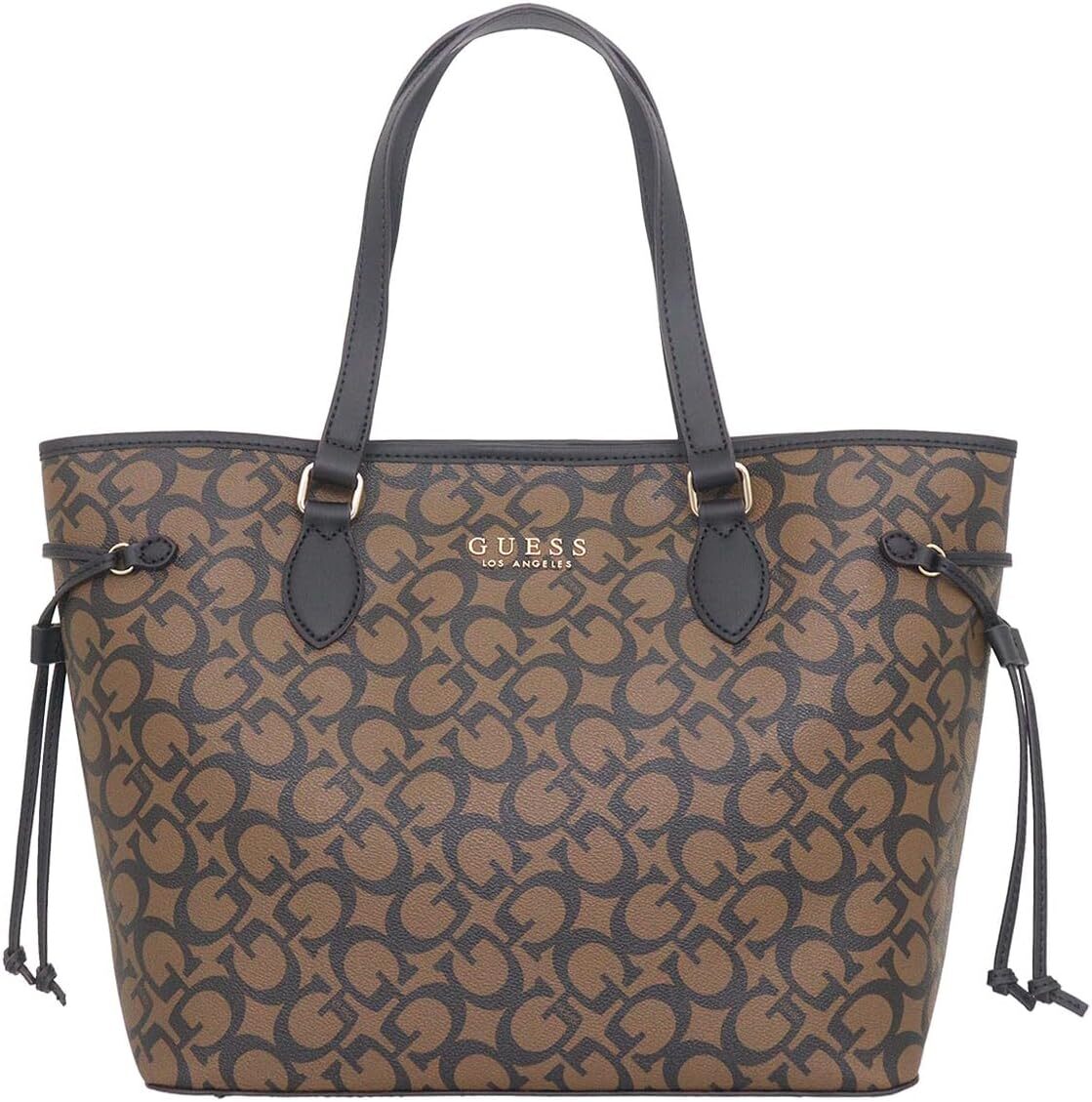 GUESS] Ashburn G Monogram Tote Bag JG948625 Dark Brown