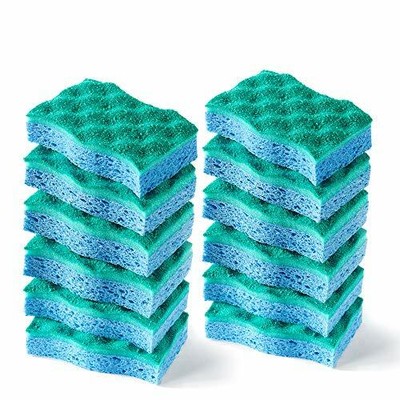 O-Cedar Multi-Use Scrunge Scrub Sponge (Pack - 12)  Assorted Sizes 