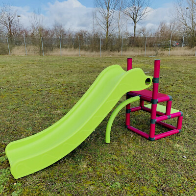 Move and stic Baukasten ''URMEL'' mit Rutsche Spielturm Kletterturm Klettergerüst