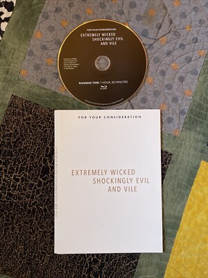 Blu-ray  EXTREMELY WICKED SHOCKINGLY EVIL AND VILE Blu-ray Netflix FYC Zac Efron
