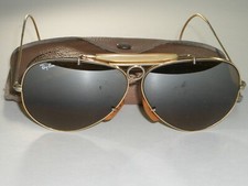 62MM VINTAGE B L RAY-BAN B15 TOP GRADIENT GEP MIRROR SHOOTING AVIATOR SUNGLASSES