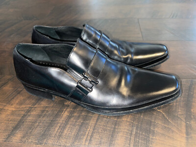 Kenneth Cole Reaction Black Dress Shoe Slip On Size