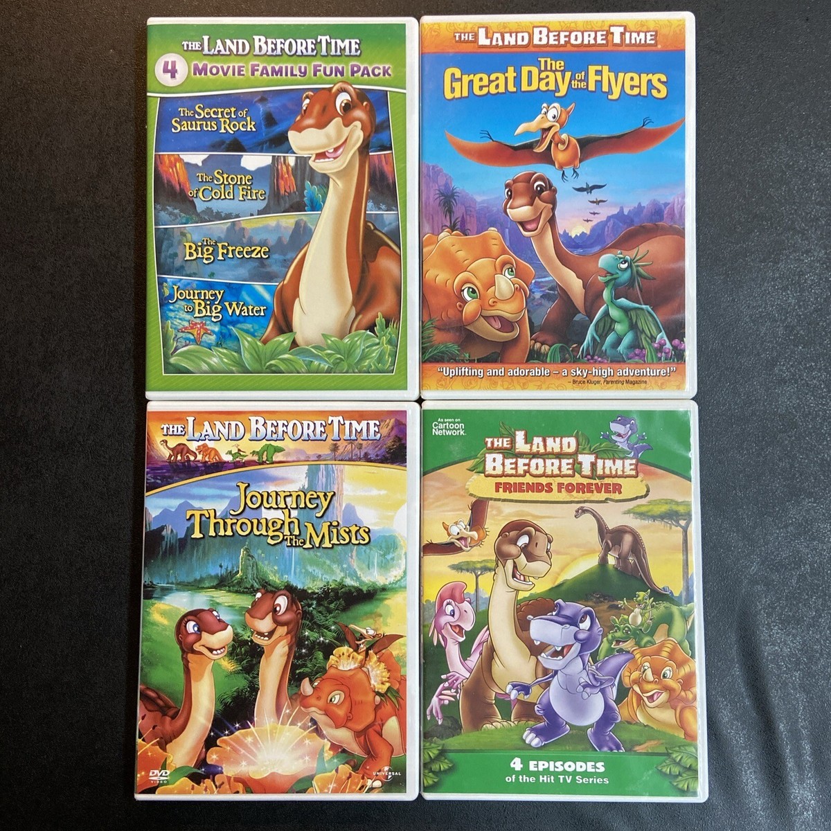 The Land Before Time (4) DVD Lot Big Freeze Journey To Water