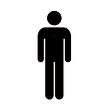 Restroom Bathroom Sticker PICK SIZE COLOR Vinyl Decal Men Women Symbol Sign Shop