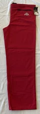 NCAA Ohio State Buckeyes Red Medical Scrubs Pants Size Medium Scrub Dudz