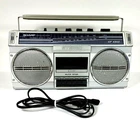 Sharp GF-4343 S Boombox Stereo Radio Cassette Recorder 1980's AS IS Vintage