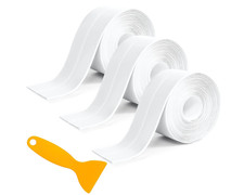 3 Rolls Bath Sealant Strip Self Adhesive Tape Shower Tray Sealing... 