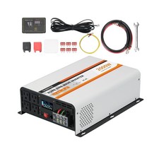 2000W Pure Sine Wave Inverter 12V DC to 120V AC Converter for Vehicles Boat C...