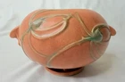 VTG 1938 Roseville Pottery Pink Teasel  Pattern 342-4" Round Bowl Planter Vase